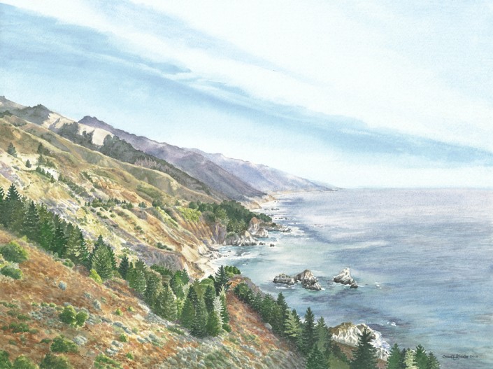 Big Sur South Watercolor
