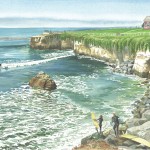 Steamers Lane watercolor